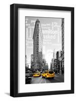 Flatiron Building - Taxi Cabs Yellow - Manhattan - New York City - United States-Philippe Hugonnard-Framed Photographic Print