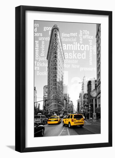 Flatiron Building - Taxi Cabs Yellow - Manhattan - New York City - United States-Philippe Hugonnard-Framed Photographic Print