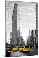 Flatiron Building - Taxi Cabs Yellow - Manhattan - New York City - United States-Philippe Hugonnard-Mounted Photographic Print