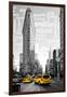 Flatiron Building - Taxi Cabs Yellow - Manhattan - New York City - United States-Philippe Hugonnard-Framed Photographic Print