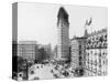 Flatiron Building under Construction-null-Stretched Canvas