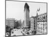 Flatiron Building under Construction-null-Mounted Photographic Print