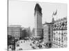 Flatiron Building under Construction-null-Stretched Canvas