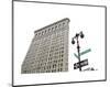 Flatiron Building with Lamp-Erin Clark-Mounted Art Print