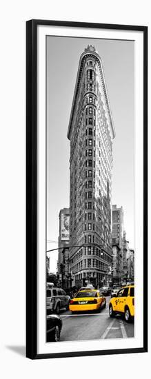 Flatiron Building with Yellow Cabs, Fifth Avenue, Broadway, Manhattan, New York-Philippe Hugonnard-Framed Photographic Print