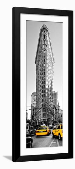 Flatiron Building with Yellow Cabs, Fifth Avenue, Broadway, Manhattan, New York-Philippe Hugonnard-Framed Photographic Print