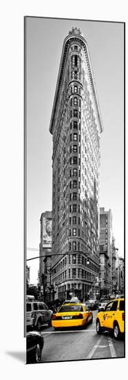 Flatiron Building with Yellow Cabs, Fifth Avenue, Broadway, Manhattan, New York-Philippe Hugonnard-Mounted Photographic Print