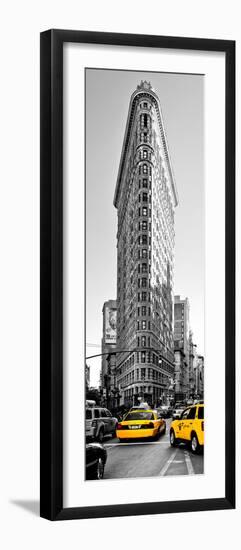 Flatiron Building with Yellow Cabs, Fifth Avenue, Broadway, Manhattan, New York-Philippe Hugonnard-Framed Photographic Print