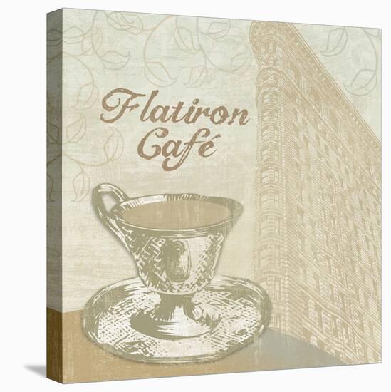 Flatiron Cafe-Erin Clark-Stretched Canvas