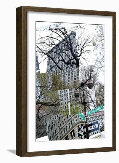 Flatiron Collage-Erin Clark-Framed Art Print