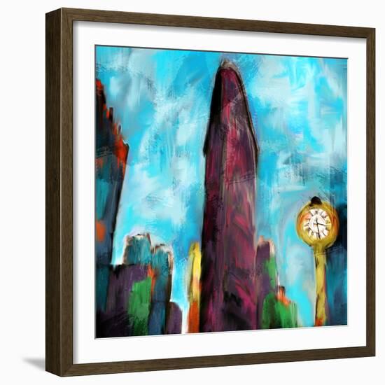 Flatiron New York-Kimberly Allen-Framed Premium Giclee Print