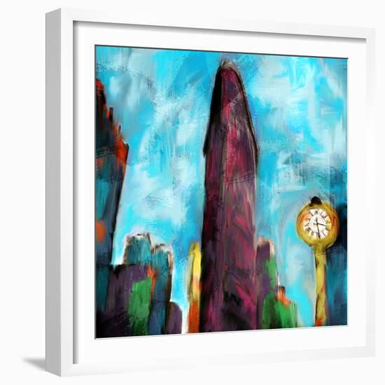 Flatiron New York-Kimberly Allen-Framed Premium Giclee Print