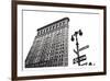 Flatiron (outline)-Erin Clark-Framed Art Print