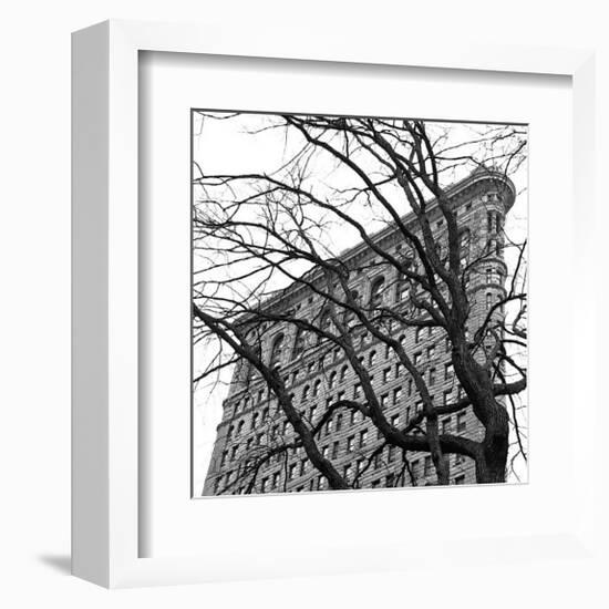 Flatiron with Tree (detail)-Erin Clark-Framed Giclee Print