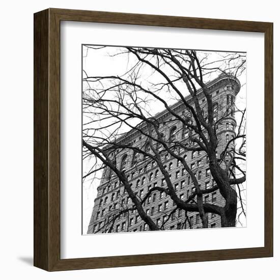 Flatiron with Tree (detail)-Erin Clark-Framed Giclee Print