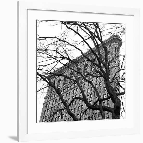 Flatiron with Tree (detail)-Erin Clark-Framed Giclee Print