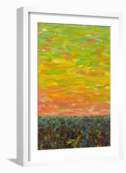 Flatland Sunset looking East-James W. Johnson-Framed Giclee Print