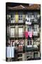 Flats in a Residential Street with Traditional Wrought Iron Balconies, Oporto, Portugal-James Emmerson-Stretched Canvas