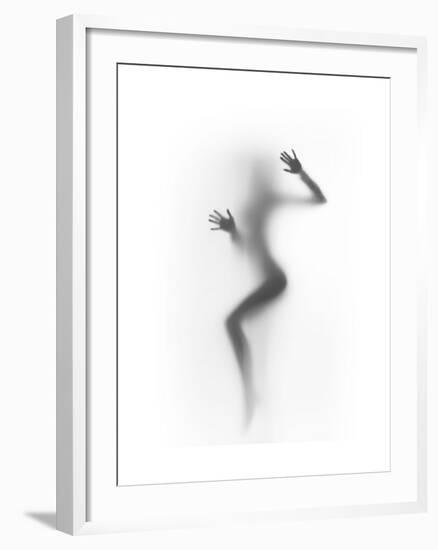 Flattened-Shadow-Framed Art Print