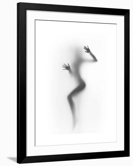 Flattened-Shadow-Framed Art Print