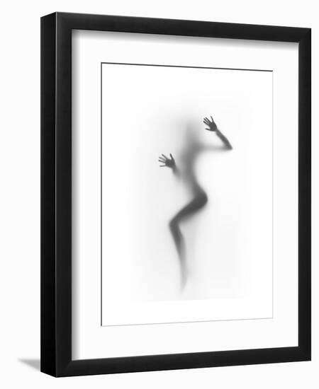 Flattened-Shadow-Framed Art Print