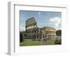 Flavian Amphitheatre or Coliseum in Rome, 79-80 A.D. Rome, Italy-null-Framed Art Print