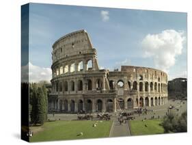 Flavian Amphitheatre or Coliseum in Rome, 79-80 A.D. Rome, Italy-null-Stretched Canvas