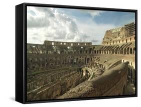 Flavian Amphitheatre Or Coliseum in Rome-null-Framed Stretched Canvas