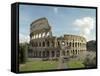 Flavian Amphitheatre Or Coliseum in Rome-null-Framed Stretched Canvas