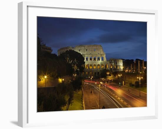 Flavian Amphitheatre Or Coliseum in Rome-null-Framed Photographic Print