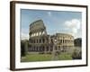 Flavian Amphitheatre Or Coliseum in Rome-null-Framed Photographic Print