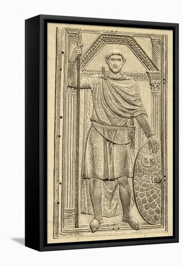 Flavius Aetius Roman Commander in the West Notable for His Defeat of Attila and the Huns-null-Framed Stretched Canvas