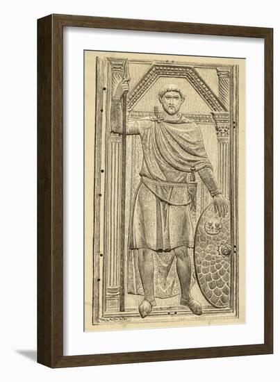 Flavius Aetius Roman Commander in the West Notable for His Defeat of Attila and the Huns-null-Framed Art Print