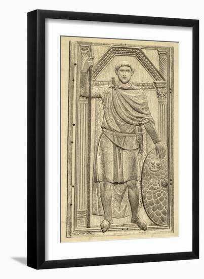 Flavius Aetius Roman Commander in the West Notable for His Defeat of Attila and the Huns-null-Framed Art Print