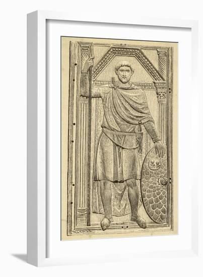 Flavius Aetius Roman Commander in the West Notable for His Defeat of Attila and the Huns-null-Framed Art Print