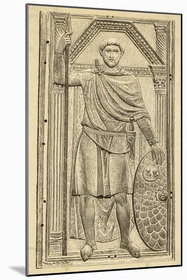 Flavius Aetius Roman Commander in the West Notable for His Defeat of Attila and the Huns-null-Mounted Art Print