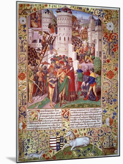 Flavius Josephus Brought before Titus, at the Siege of Jerusalem-null-Mounted Giclee Print