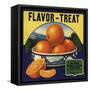 Flavor Treat Brand - San Dimas, California - Citrus Crate Label-Lantern Press-Framed Stretched Canvas