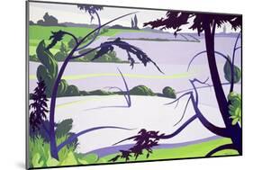 Flax Fields, Rayne, 2003-Derek Crow-Mounted Giclee Print