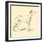 Flaxman The Greyhound-Lucy Dawson-Framed Art Print