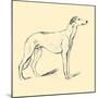 Flaxman The Greyhound-Lucy Dawson-Mounted Art Print