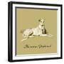 Flaxman The Greyhound-Lucy Dawson-Framed Art Print