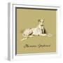 Flaxman The Greyhound-Lucy Dawson-Framed Art Print