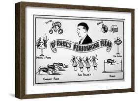 Flea Circus, Dr Paul-null-Framed Art Print