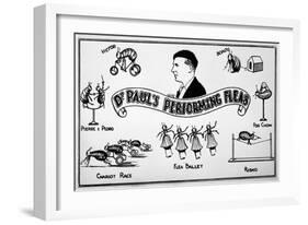 Flea Circus, Dr Paul-null-Framed Art Print