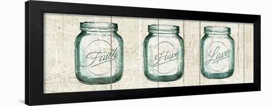 Flea Market Mason Jars Panel I V.2-Hugo Wild-Framed Art Print