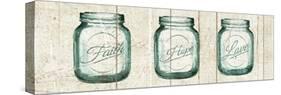 Flea Market Mason Jars Panel I V.2-Hugo Wild-Stretched Canvas