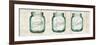 Flea Market Mason Jars Panel I V.2-Hugo Wild-Framed Premium Giclee Print