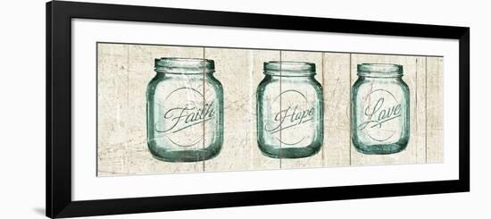 Flea Market Mason Jars Panel I V.2-Hugo Wild-Framed Premium Giclee Print