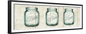 Flea Market Mason Jars Panel I V.2-Hugo Wild-Framed Premium Giclee Print